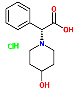 MC085236 (2R)-(4-Hydroxy-1-piperidinyl)(phenyl)acetic acid hydrochloride (image for) MC085236 (2R)-(4-Hydroxy-1-piperidinyl)(phenyl)acetic acid hydrochloride